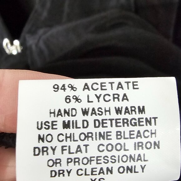 Vintage Vikki Vi Y2K Cardigan Black Liquid Knit Goth Whimsigoth 3X NWT - Picture 7 of 9